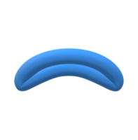 Blue Lips Closed mouth on a Transparent Background png