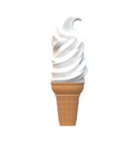 gelo creme cone isolado em uma transparente fundo png