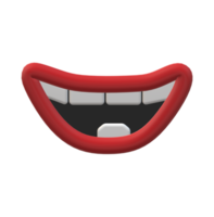 abierto boca con dientes en un transparente antecedentes png