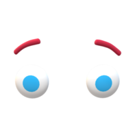 olhos expressão isolado em uma transparente fundo png