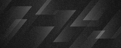 3D black geometric abstract background overlap layer on dark space with diagonal lines decoration. Modern graphic design element striped style for banner, flyer, card, brochure cover, or landing page vector