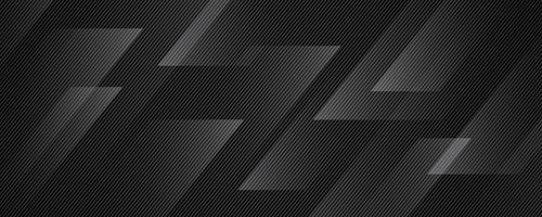 3D black geometric abstract background overlap layer on dark space with diagonal lines decoration. Modern graphic design element striped style for banner, flyer, card, brochure cover, or landing page vector