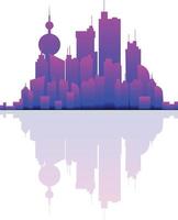 Cityscape, Building perspective, Modern building in the city skyline, city silhouette, city skyscrapers, Business center vector