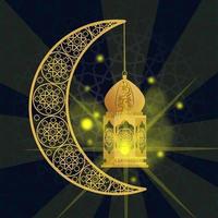 islamic vector background design for eid mubarak celebration photo