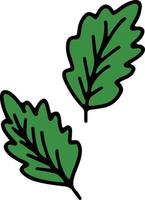 Parsley drawing isolated vector