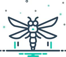 icono de mezcla para volar vector