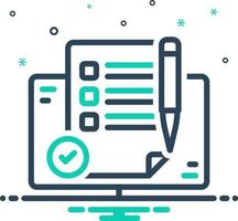 mix icon for summary vector
