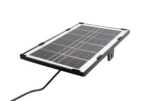 Solar panel on white. Alternative energy,green power. photo