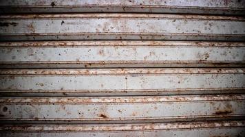 rusted iron striped garage door photo