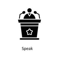 speak Vector  Solid Icons. Simple stock illustration stock