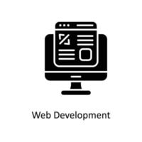 Web development Vector  Solid Icons. Simple stock illustration stock