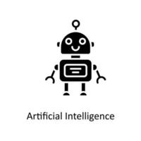 artificial intelligence Vector  Solid Icons. Simple stock illustration stock