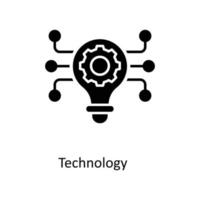 technology  Vector  Solid Icons. Simple stock illustration stock