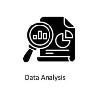 Data analysis Vector  Solid Icons. Simple stock illustration stock