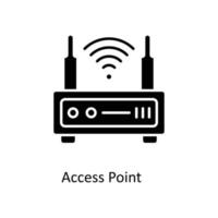 access point Vector  Solid Icons. Simple stock illustration stock