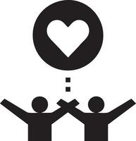 Love icon symbol vector image. Illustration of the valentine day symbol. EPS 10