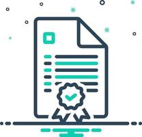 mix icon for declaration vector