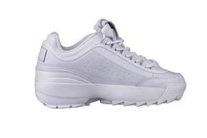 White sneaker on a white background.Sports shoes. photo