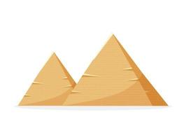 Egyptian pyramids. old architecture ancient buildings vector