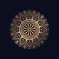 Luxury mandala background with golden arabesque background vector