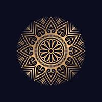 Luxury mandala background with golden arabesque background vector