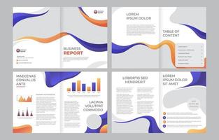 Creative Business Report Template vector