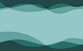 resumen mar ondas. náutico antecedentes en papel cortar estilo. marina fondo de pantalla. 3d fondo de pantalla con cortar fuera ondas. azul color capas con suave sombra corte de papel Arte. origami geométrico formas vector