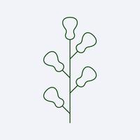 fresh green leaf design vector