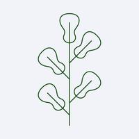 fresh green leaf design vector