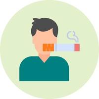 Man Smoking Vector Icon