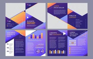 General Business Report Template Pages vector