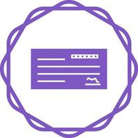 Cheque Vector Icon
