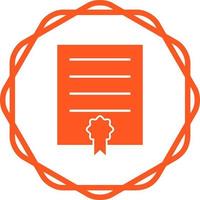 Certificate Vector Icon