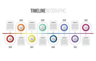 Timeline Infographic Concept vector