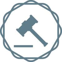 Wood Hammer Vector Icon