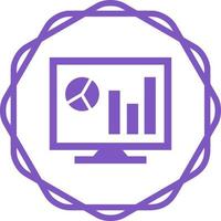 Analytics on screen Vector Icon