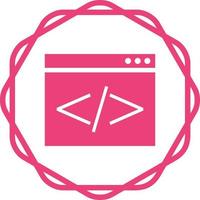 icono de vector de codificación html