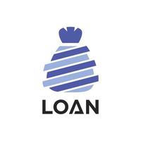 Loan Money Bag Logo vector