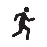 hombre corriendo icono aislado vector ilustración.