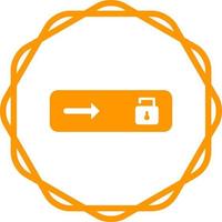 Unlock slide Vector Icon