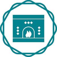 Fireplace Vector Icon