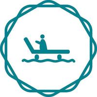 Riding Sled Vector Icon