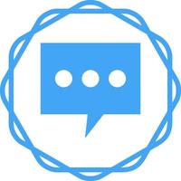Single Message Bubble Vector Icon
