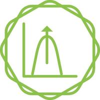 Bell Shaped Graph Vector Icon