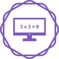 Math in Computer Vector Icon