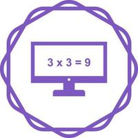 Math in Computer Vector Icon