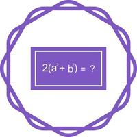Solving Formula Vector Icon