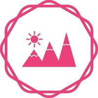 Mountains Vector Icon