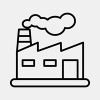 Icon factory. Building elements. Icons in line style. Good for prints, web, posters, logo, site plan, map, infographics, etc. vector