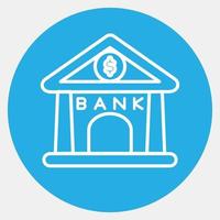 Icon bank. Building elements. Icons in blue round style. Good for prints, web, posters, logo, site plan, map, infographics, etc. vector